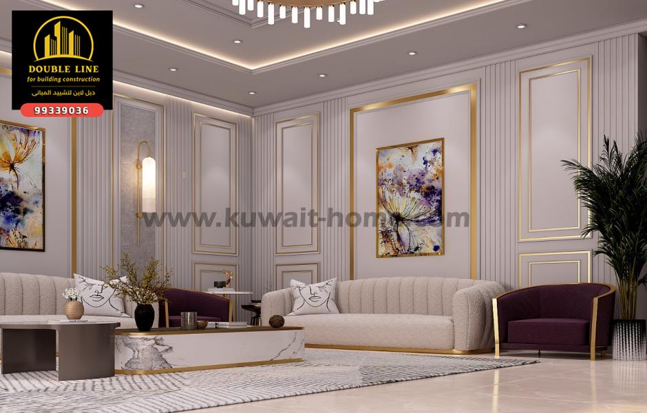 صور تصميمات وتشطيبات الكويت 99339036 بالكويت شركة دبل لاين لتشييد المبانى