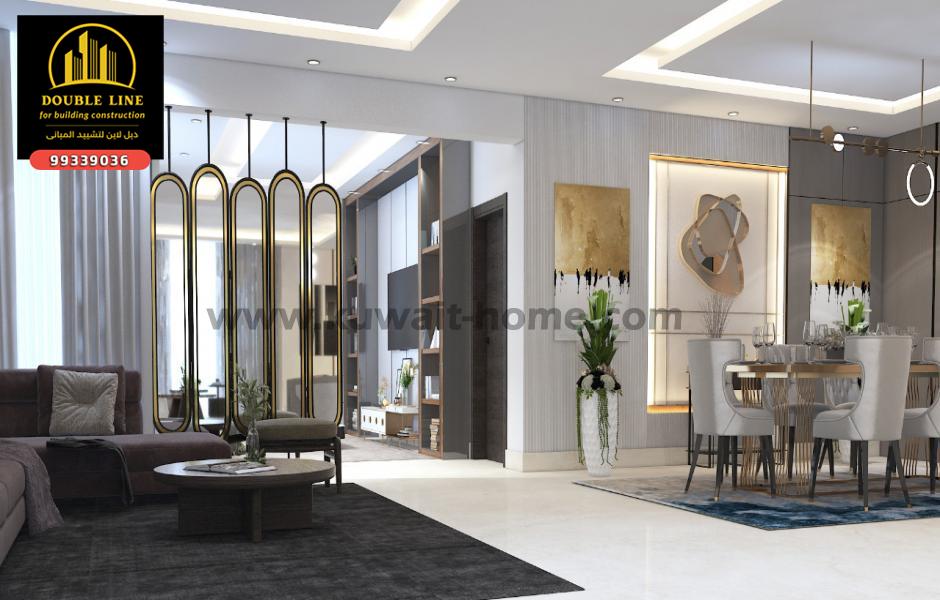 ابحث عن مصمم ديكور وشركة تنفيذ و اشراف فى الكويت 99339036 شركة دبل لاين لتشييد المبانى