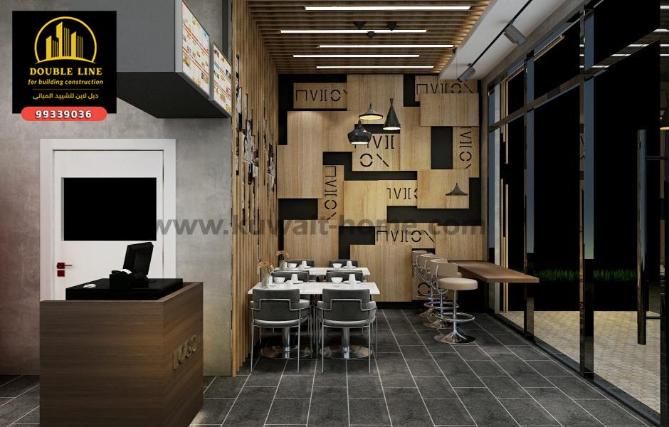 تصميم وتنفيذ مطعم mixt بالعارضيه الصناعيه 99339036 شركة دبل لاين لتشييد المبانى