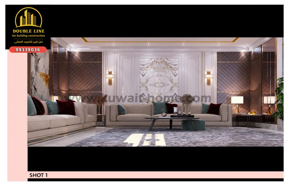 تصميم نيو كلاسيكى هادئ 99210535 ل قسيمة في فهد الاحمد الدور الارضي 99339036