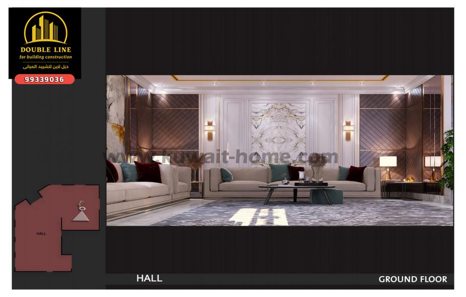 تصميم نيو كلاسيك 99210535 هادئ لقسيمة في فهد الاحمد 99339036 الدور الارضي