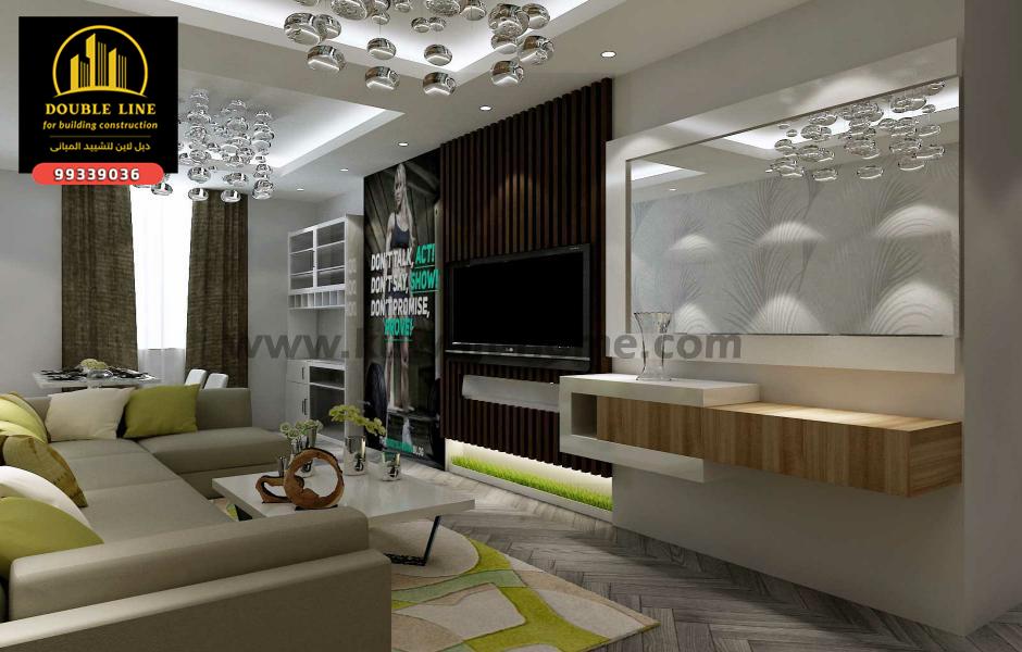 تصميم شقه بالكويت 99339036  شركة دبل لاين لتشييد المبانى
